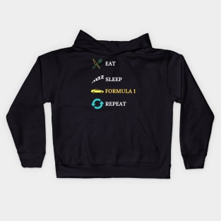 Eat Sleep Formula Repeat - Gift For Driving Car Racing Lover Kids Hoodie